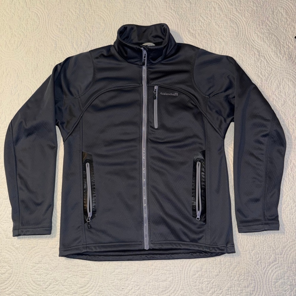 Avalanche Men's Dark Black Softshell Performance Jacket